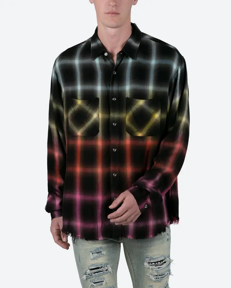 Mnml Ombre Flannel Shirt Multi 1