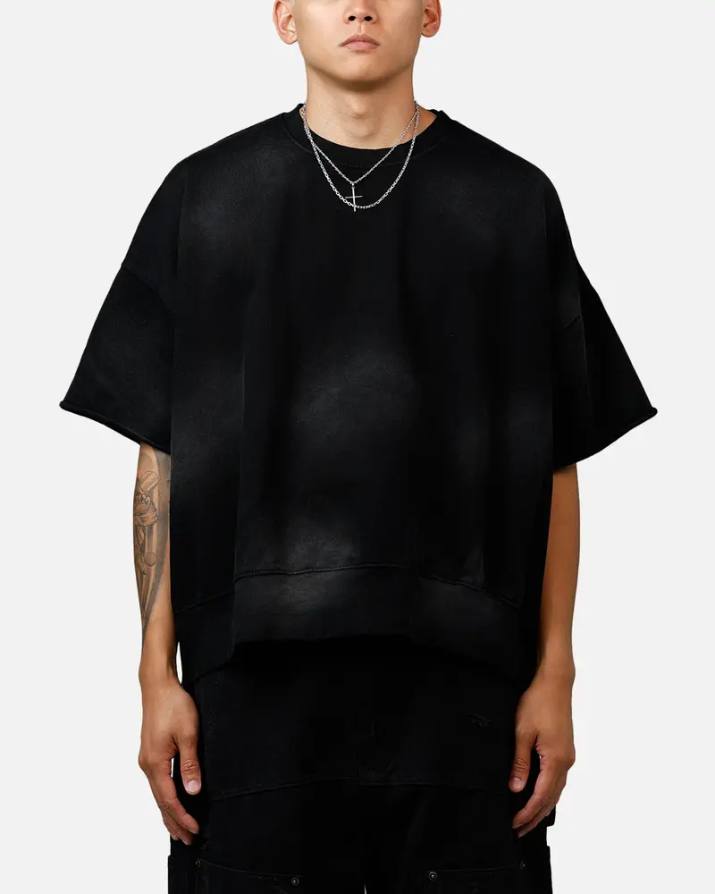 Mnml Oversized Crewneck T-Shirt Washed Black 1
