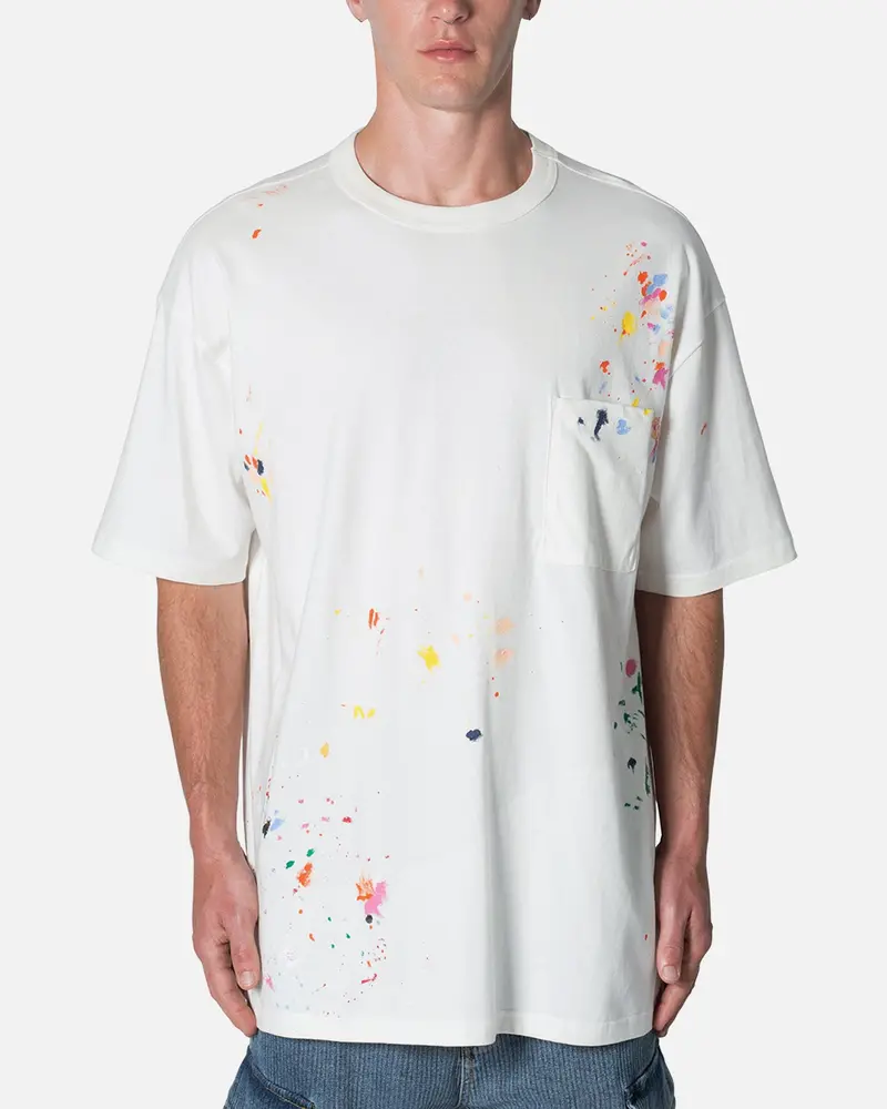 Mnml Paint Splatter T-Shirt Off White 1