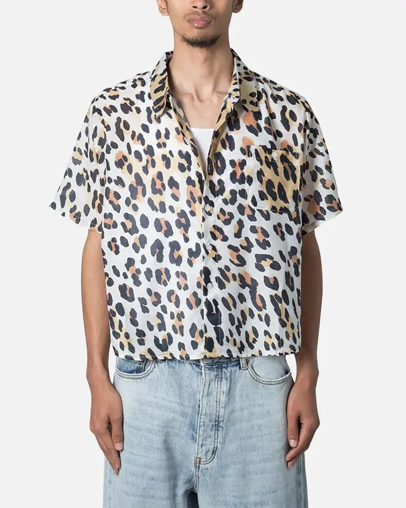 Mnml Painted Leopard Short Sleeve Shirt Multi 1