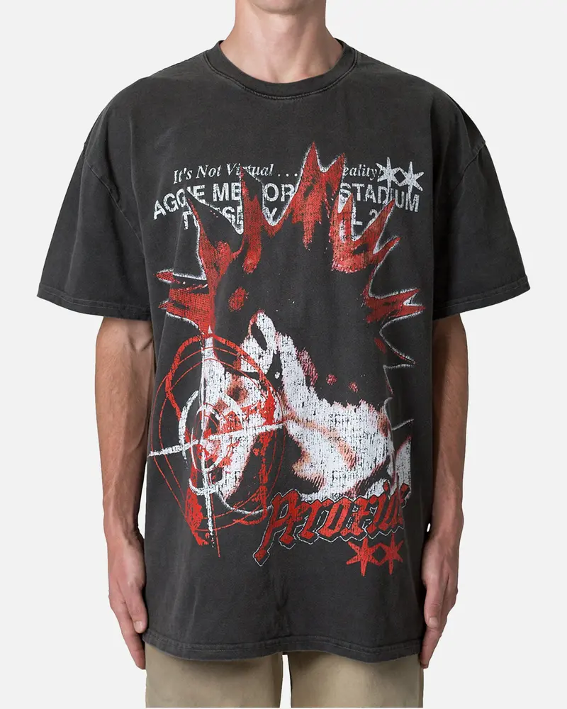 Mnml Peroxide Band T-Shirt Washed Black 1