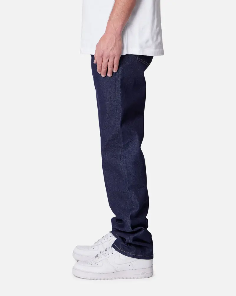 Mnml Raw Straight Denim Jeans Rinsed Indigo 3