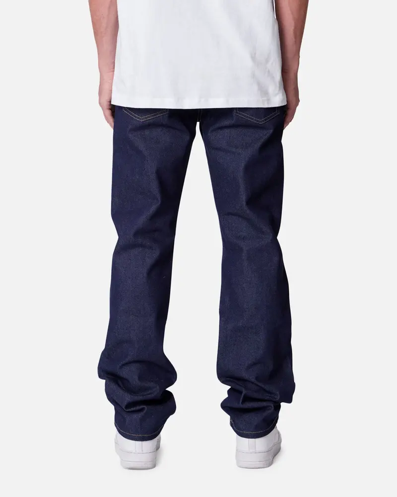 Mnml Raw Straight Denim Jeans Rinsed Indigo 4