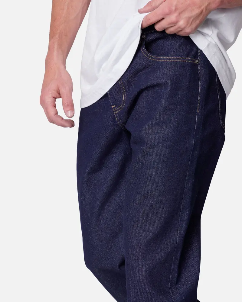 Mnml Raw Straight Denim Jeans Rinsed Indigo 6