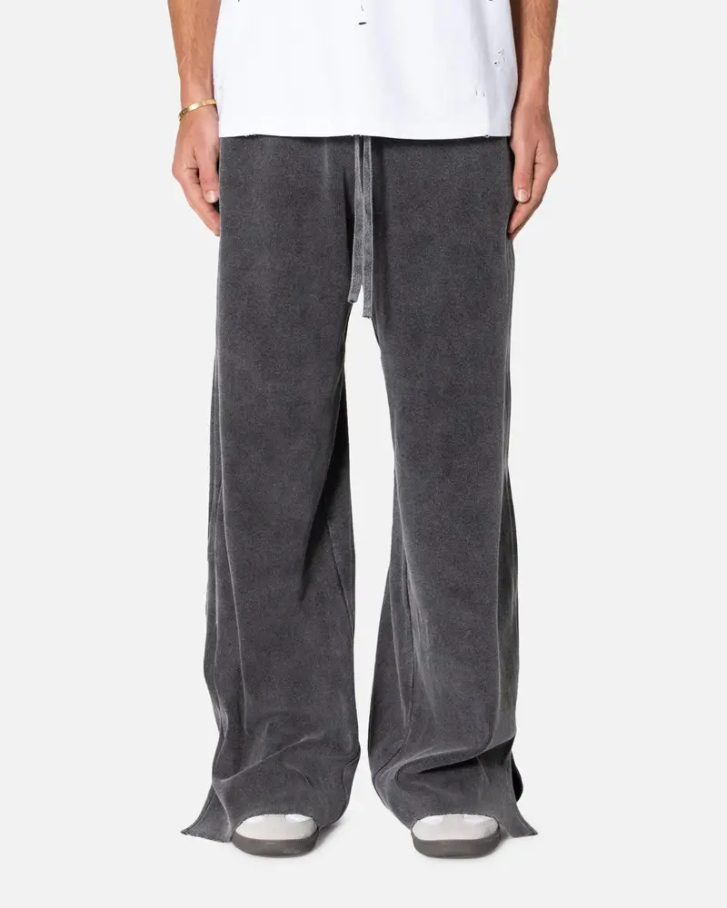 Mnml Ribbed Slinky Sweatpants Black 1