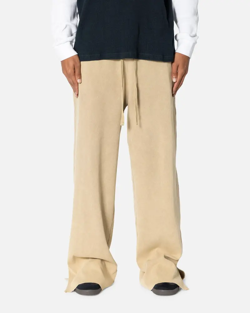 Mnml Ribbed Slinky Sweatpants Earth 1