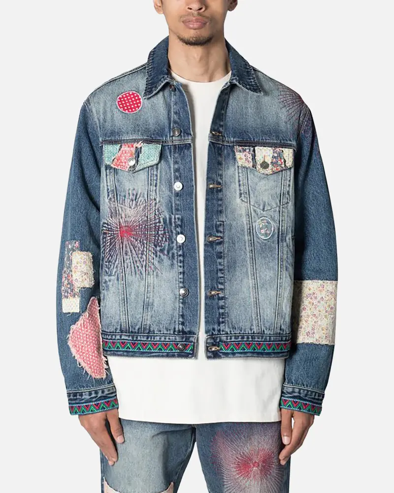 Mnml Rugged Trucker Denim Jacket Blue 1