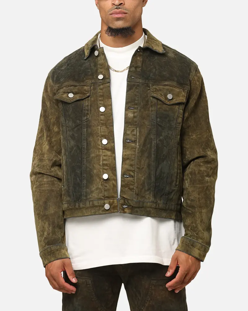 Mnml Sl3 Suede Jacket Olive/Black 1