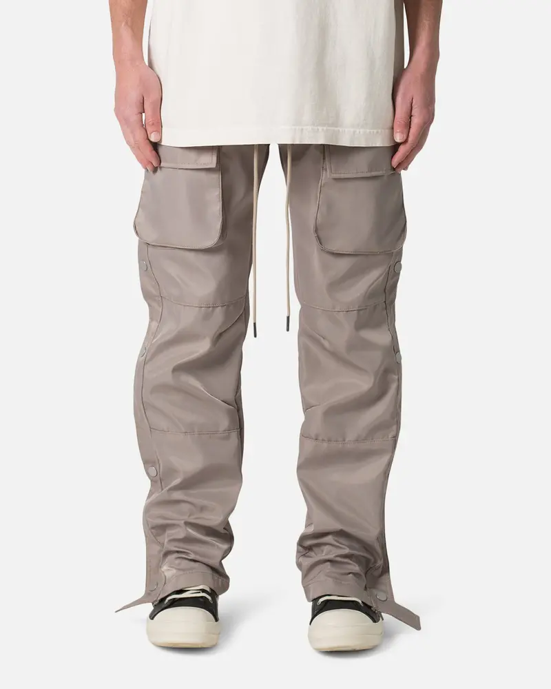 Mnml Snap Front Cargo Pants Grey 1