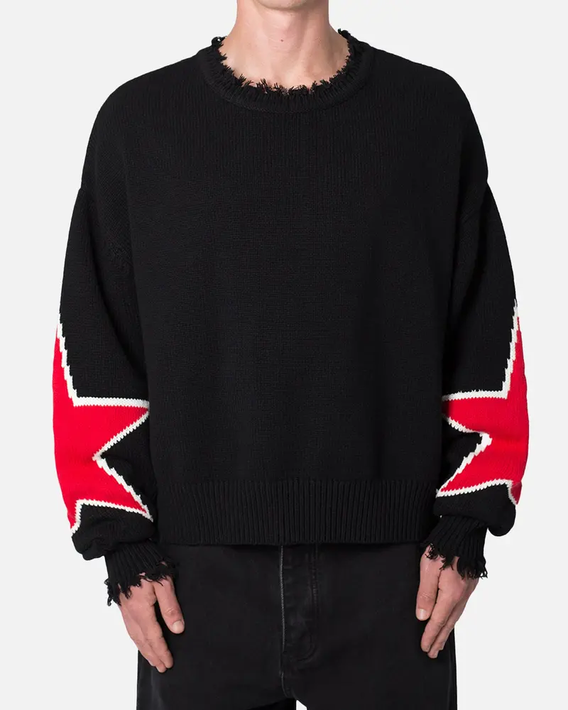 Mnml Star Sweater Black 1