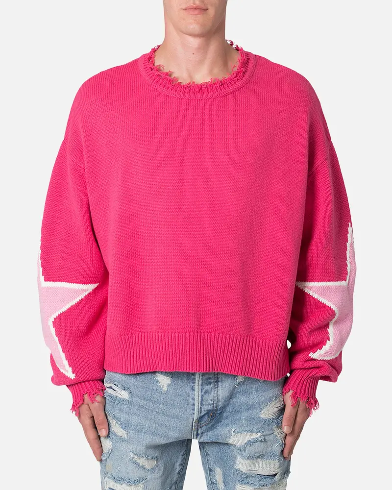 Mnml Star Sweater Pink 1