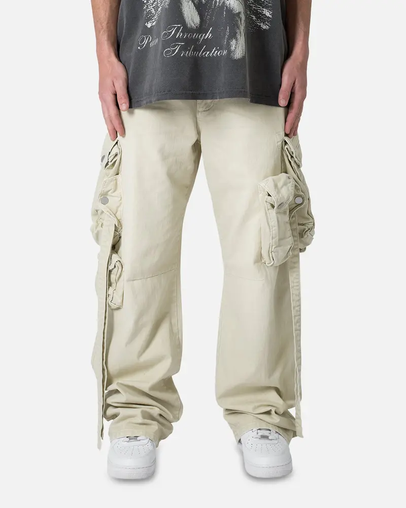 Mnml Strapped Multi Cargo Pants Khaki 1
