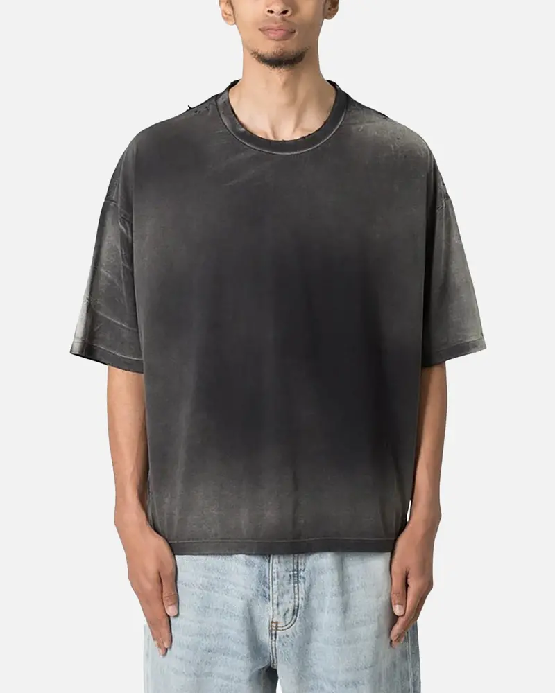 Mnml Sun Burned Distressed Pocket T-Shirt Vintage Black 1