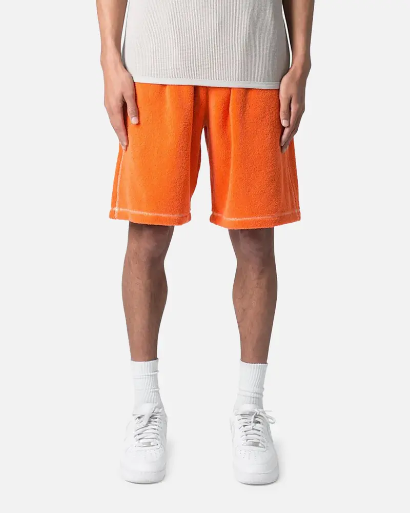 Mnml Terry Cloth Shorts Orange 1