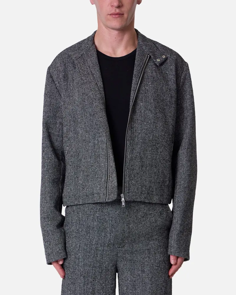 Mnml Tweed Mod Jacket Black/Grey 1