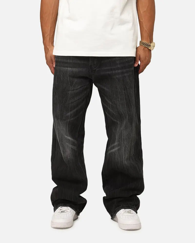 Mnml Ultra Baggy Gn16 Denim Jeans Black 1