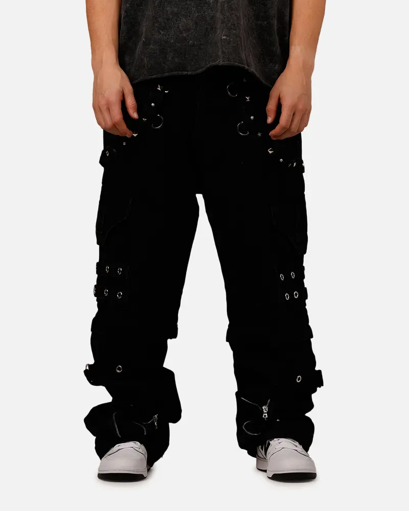 Mnml Ultra Baggy Heavy Raver Denim Pants Black 1