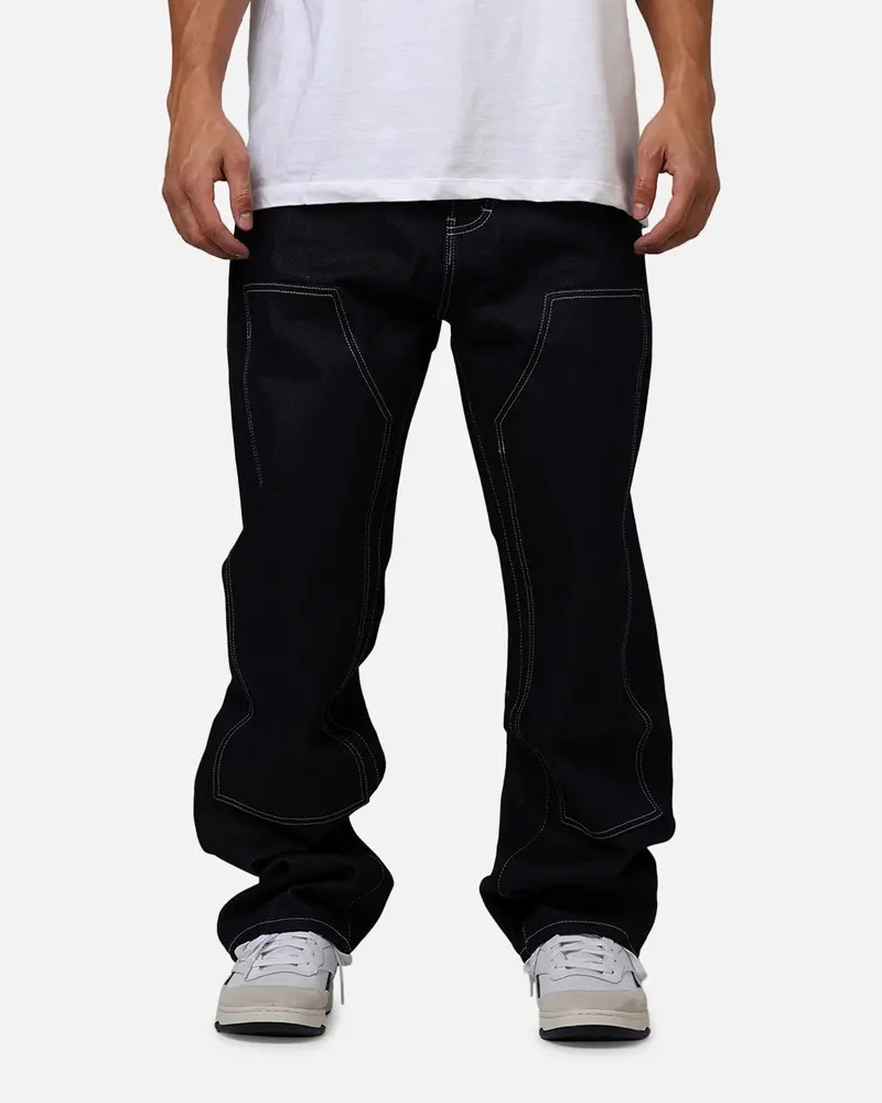 Mnml Ultra Baggy "I'm Raw" Denim Jeans Blue 1