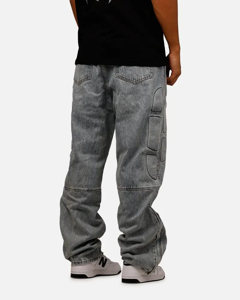 Mnml Ultra Baggy Padded Denim Pants Blue 3