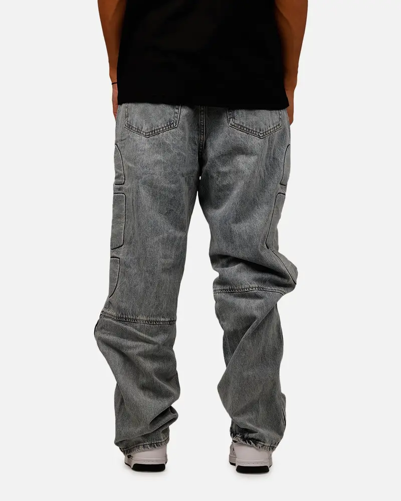 Mnml Ultra Baggy Padded Denim Pants Blue 5