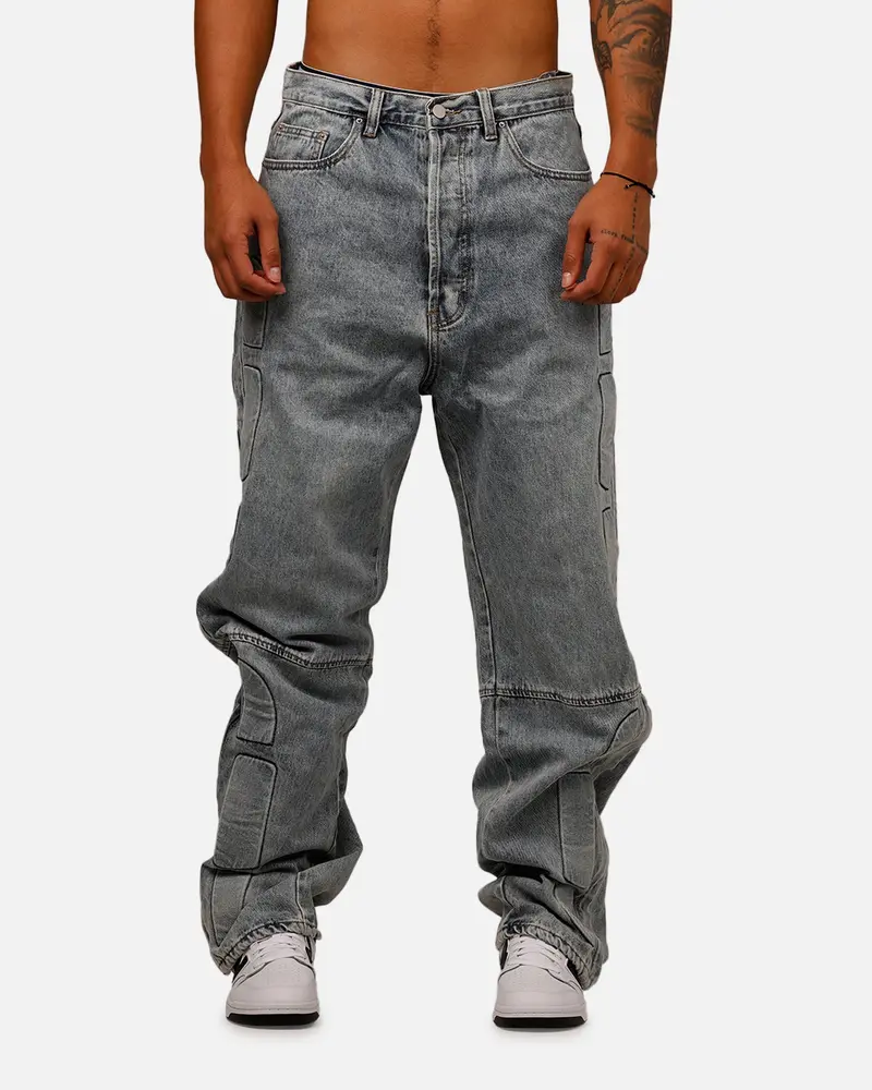 Mnml Ultra Baggy Padded Denim Pants Blue 6