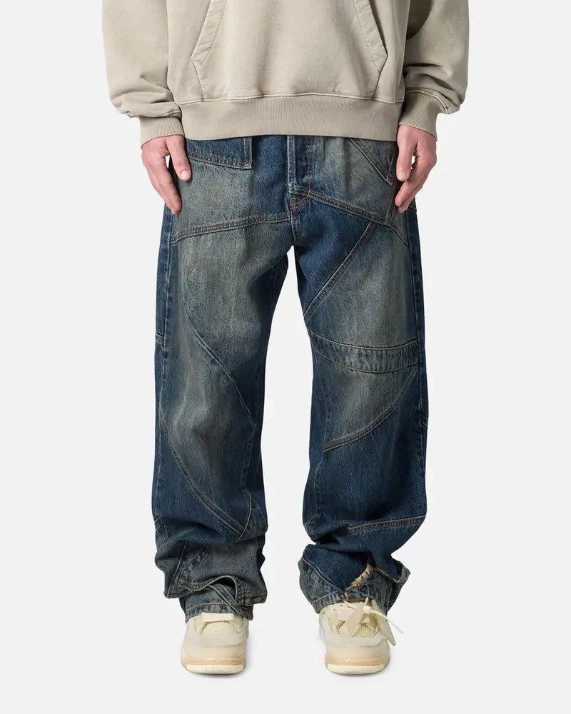 Mnml Ultra Baggy Upcycled Denim Jeans Blue 1