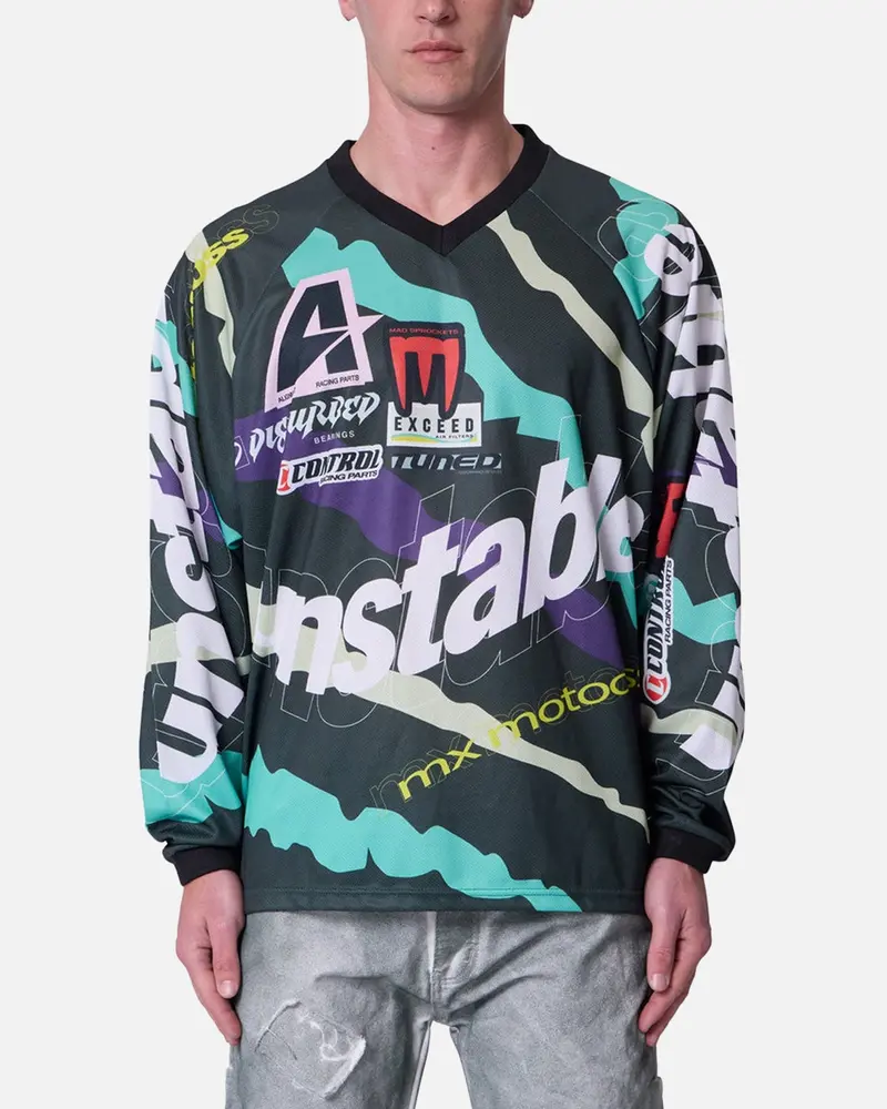 Mnml Unstable Moto Long Sleeve T-Shirt Mint/Multi 1