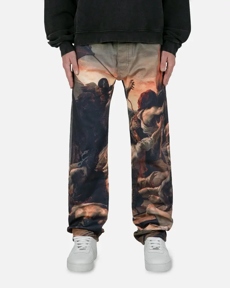 Mnml V350 Art Baggy Denim Jeans Multi Coloured 1