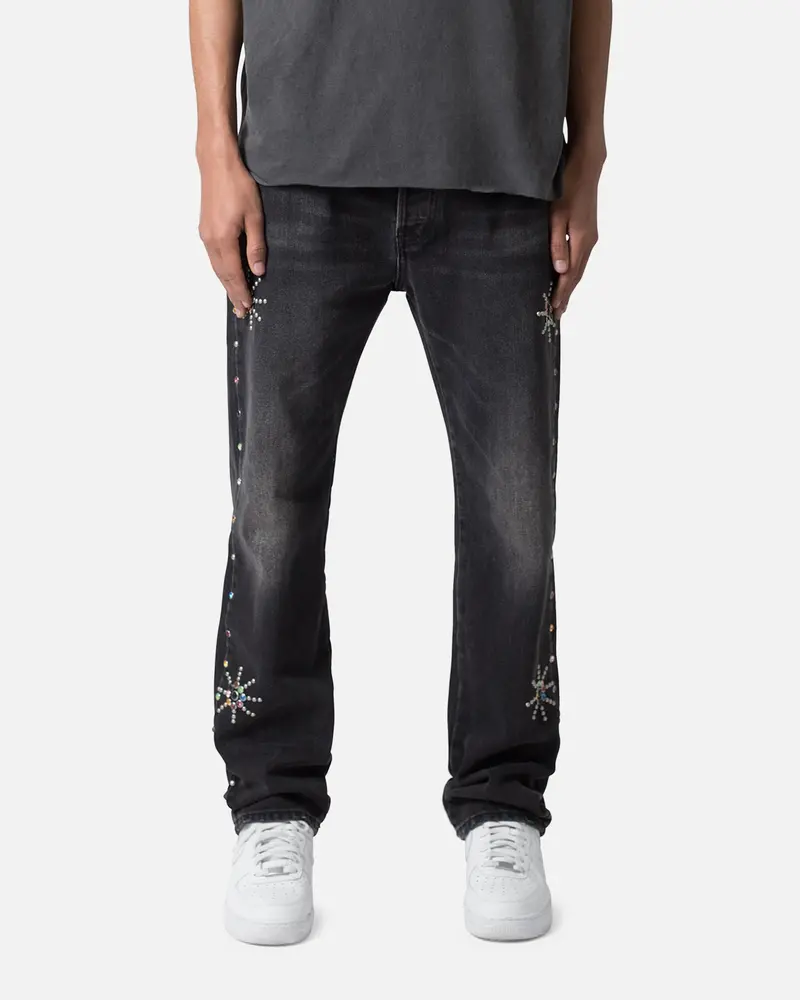 Mnml V376 Baggy Denim Jeans Washed Black 1