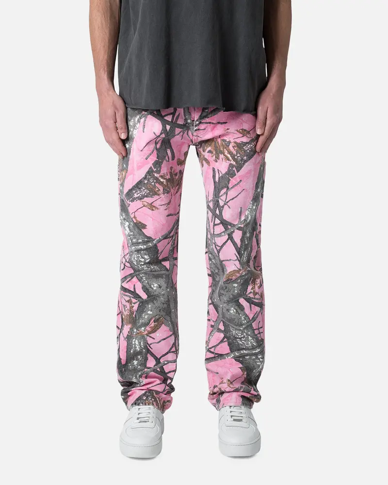 Mnml V603 Camo Carpenter Pants Pink 1