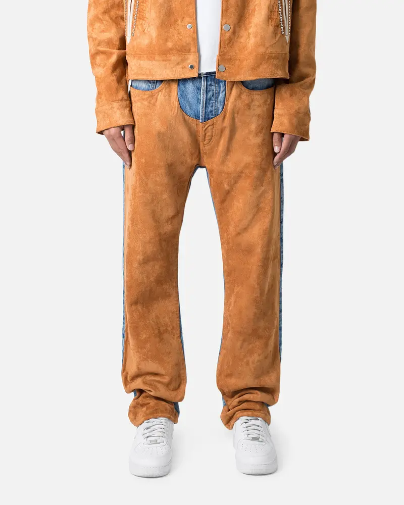 Mnml V636 Western Baggy Denim Jeans Blue 1