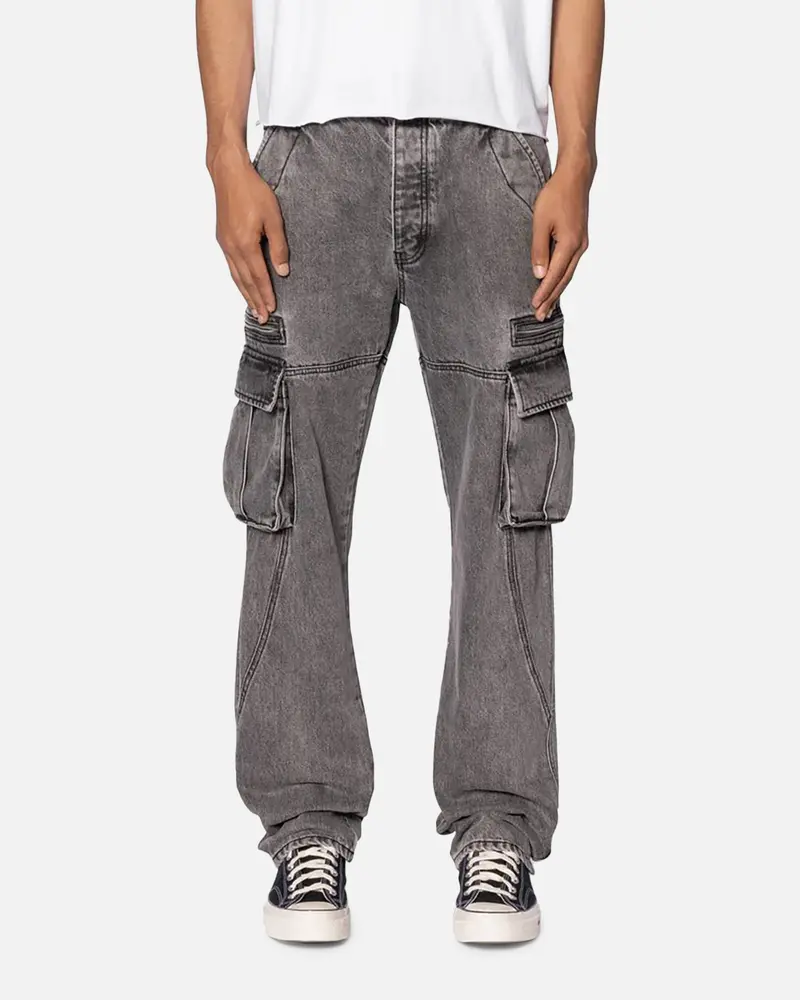 Mnml V652 Owl Grey Cargo Pants Grey 1