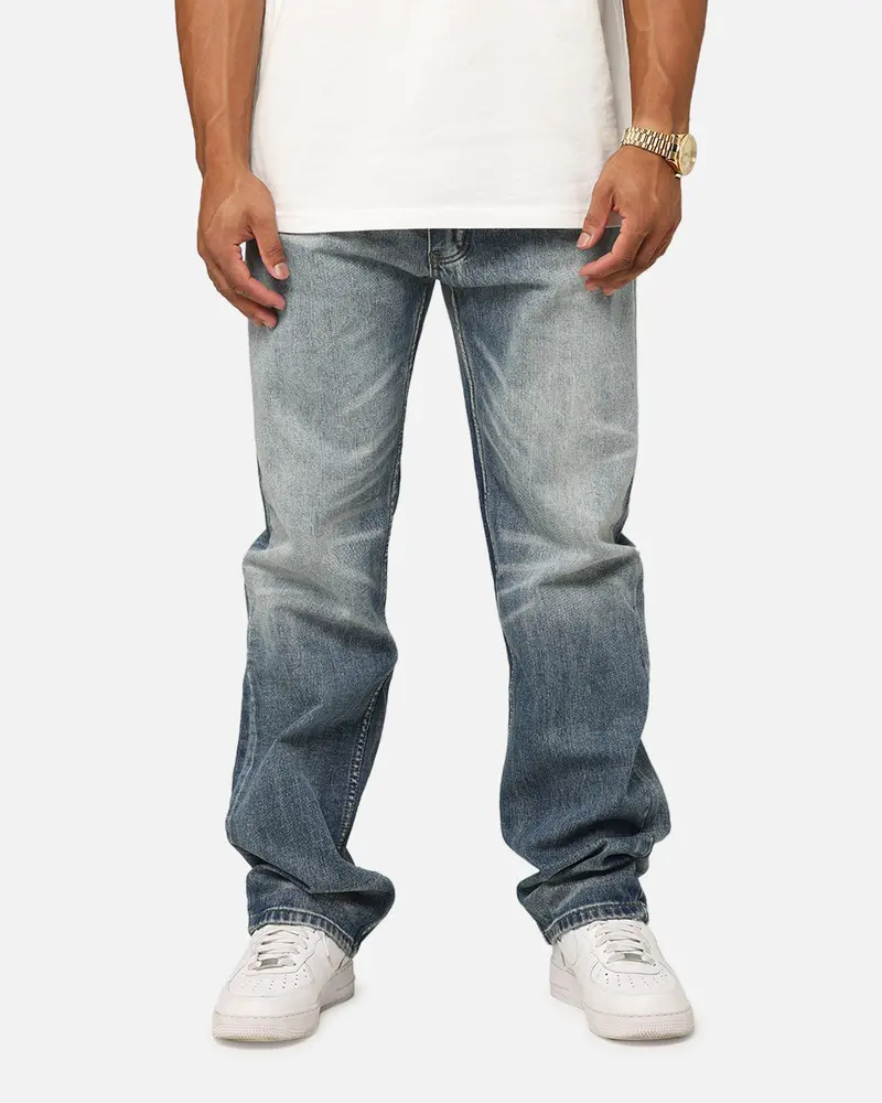 Mnml V724 Baggy Choir Denim Jeans Vintage Blue 1
