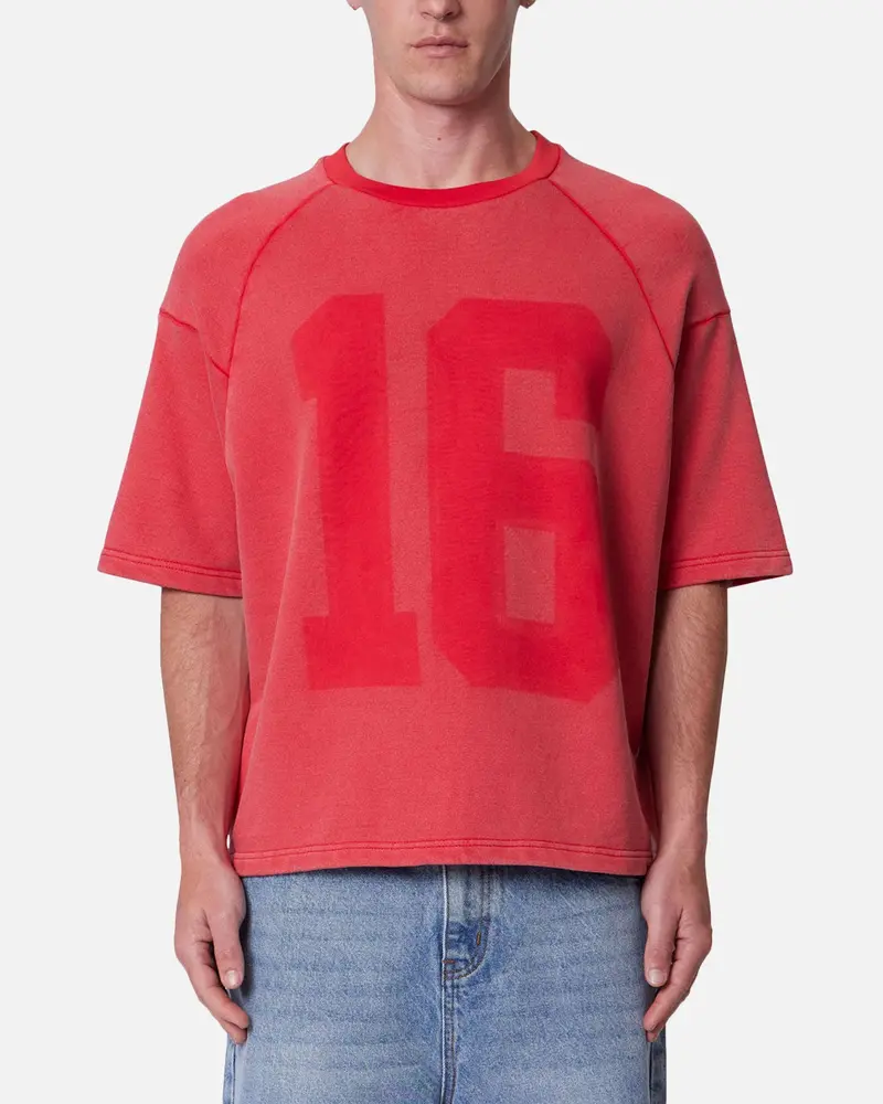 Mnml Vintage Raglan Terry Jersey Red 1