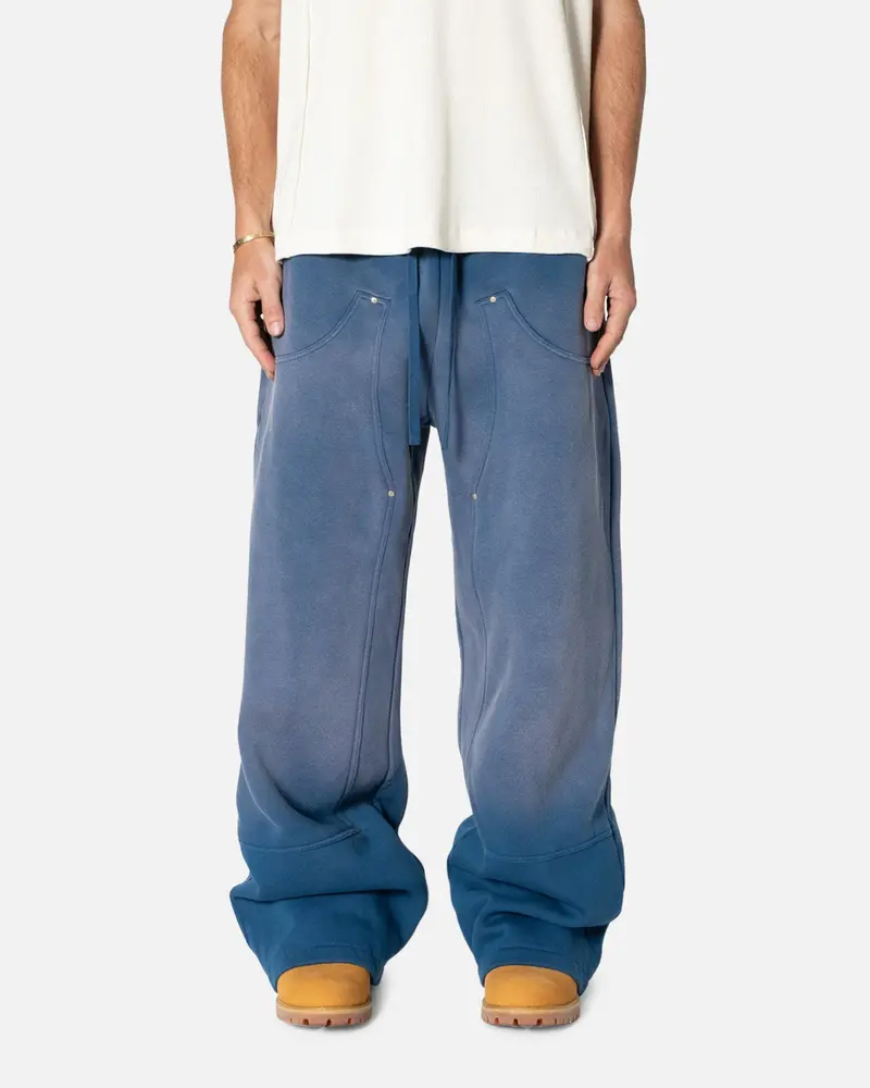 Mnml West Double Knee Sweatpants Blue 1