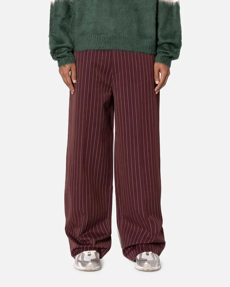 Mnml Wide Leg Trouser Pants Red 1