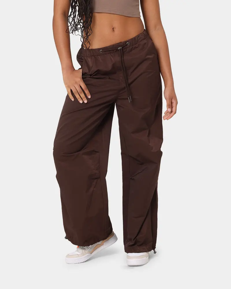 Mnml Women's Parachute Pants Brown 1