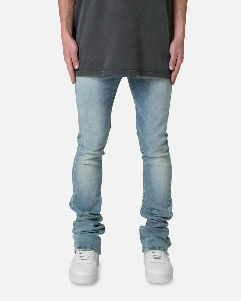 Mnml X491 Convertible Skinny Denim Jeans Washed Blue 1