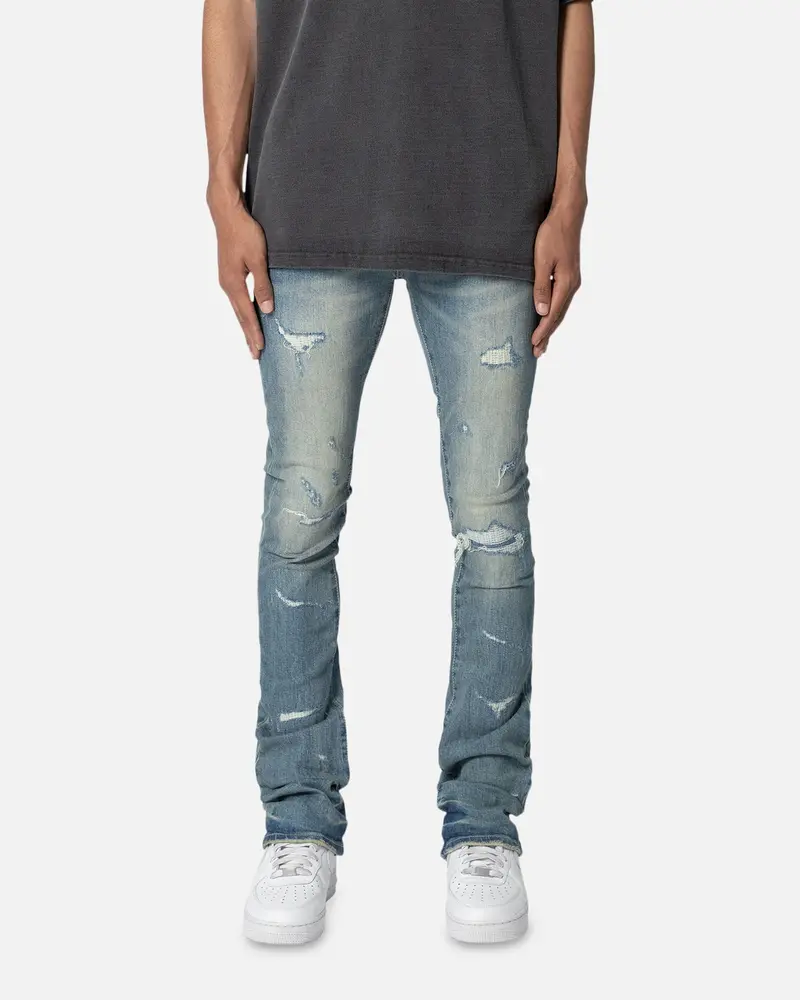 Mnml X503 Convertible Skinny Denim Jeans Blue 1
