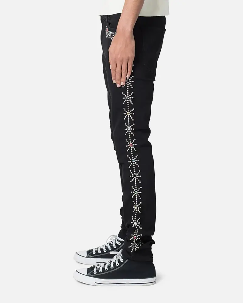 Mnml X620 Studded Skinny Denim Jean Black 3