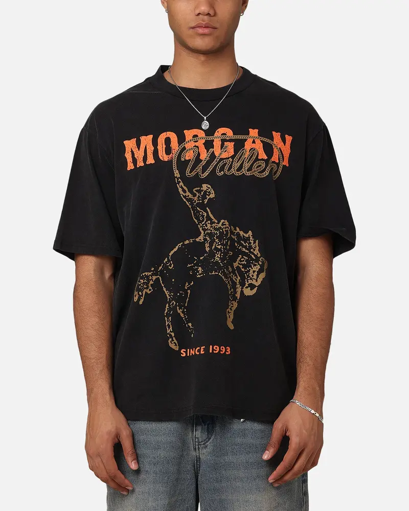Morgan Wallen Cowboy T-Shirt Washed Black 1