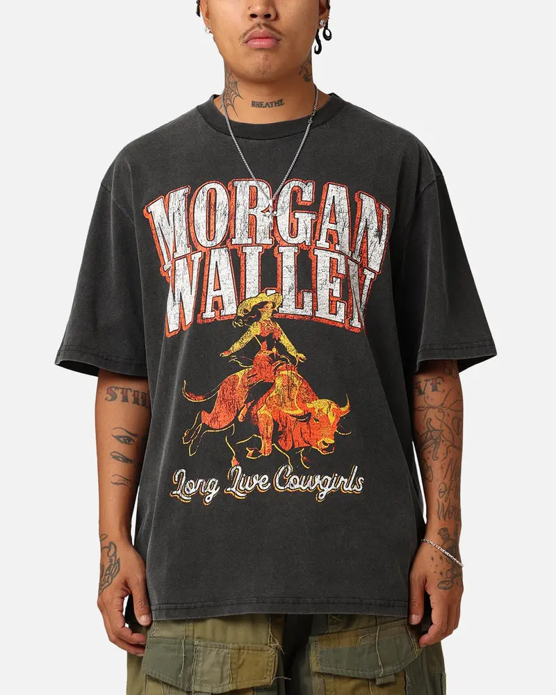 Morgan Wallen Long Live Cowgirls T-Shirt Washed Black 1