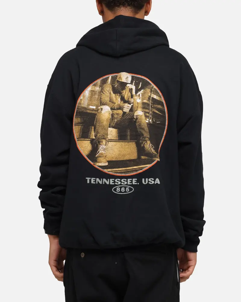 Morgan Wallen Morgan Tennessee Hoodie Washed Black 1
