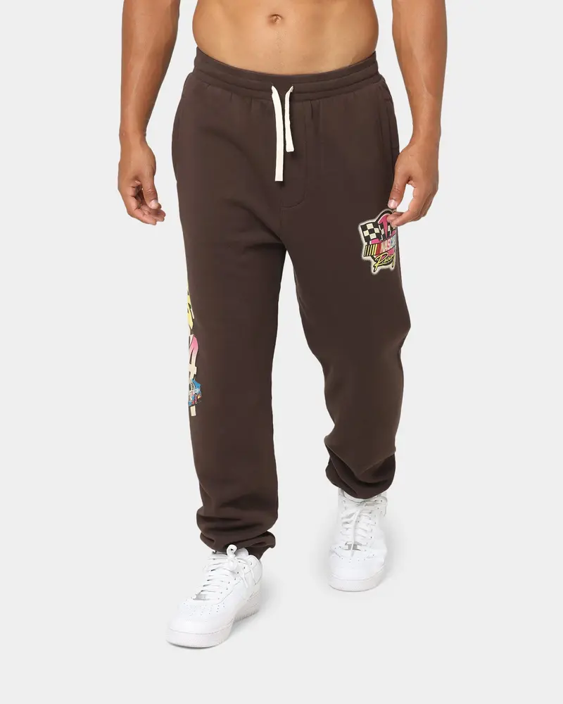 Nascar Nascar Team '94 Baggy Track Pants Chocolate Brown 1
