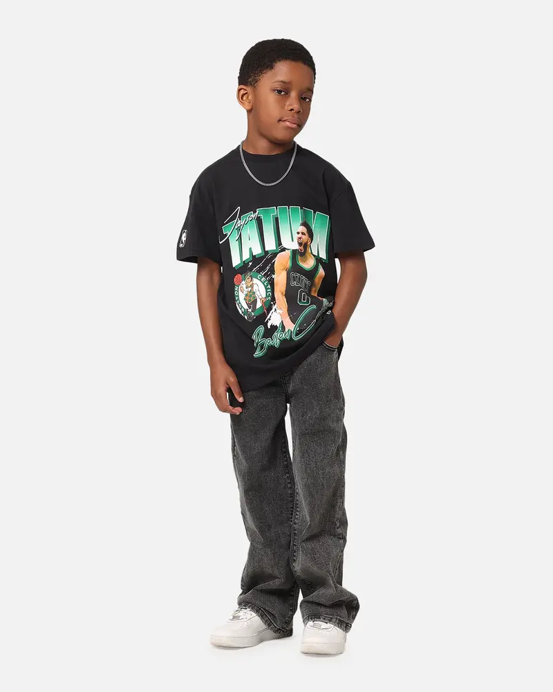 Nba Kids' Boston Celtics Jayson Tatum Jones T-Shirt Black 1