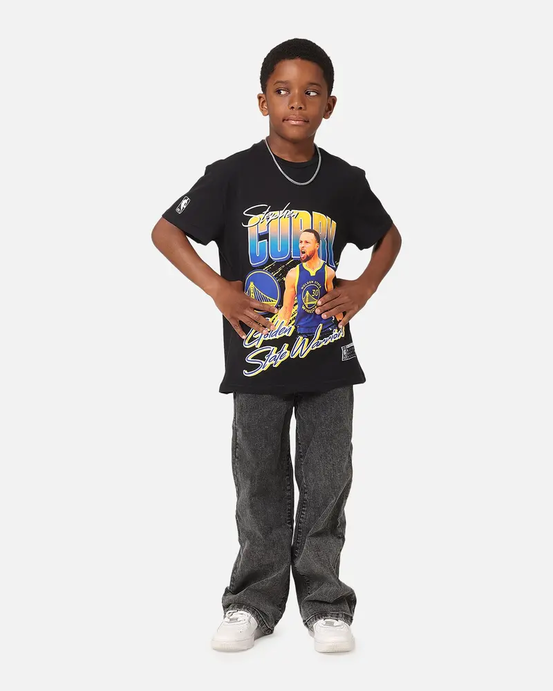 Nba Kids' Golden State Warriors Stephen Curry Jones T-Shirt Black 1