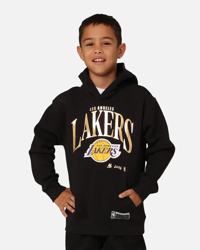 Nba Kids' Los Angeles Lakers Clifton Fleece Hoodie Black 1