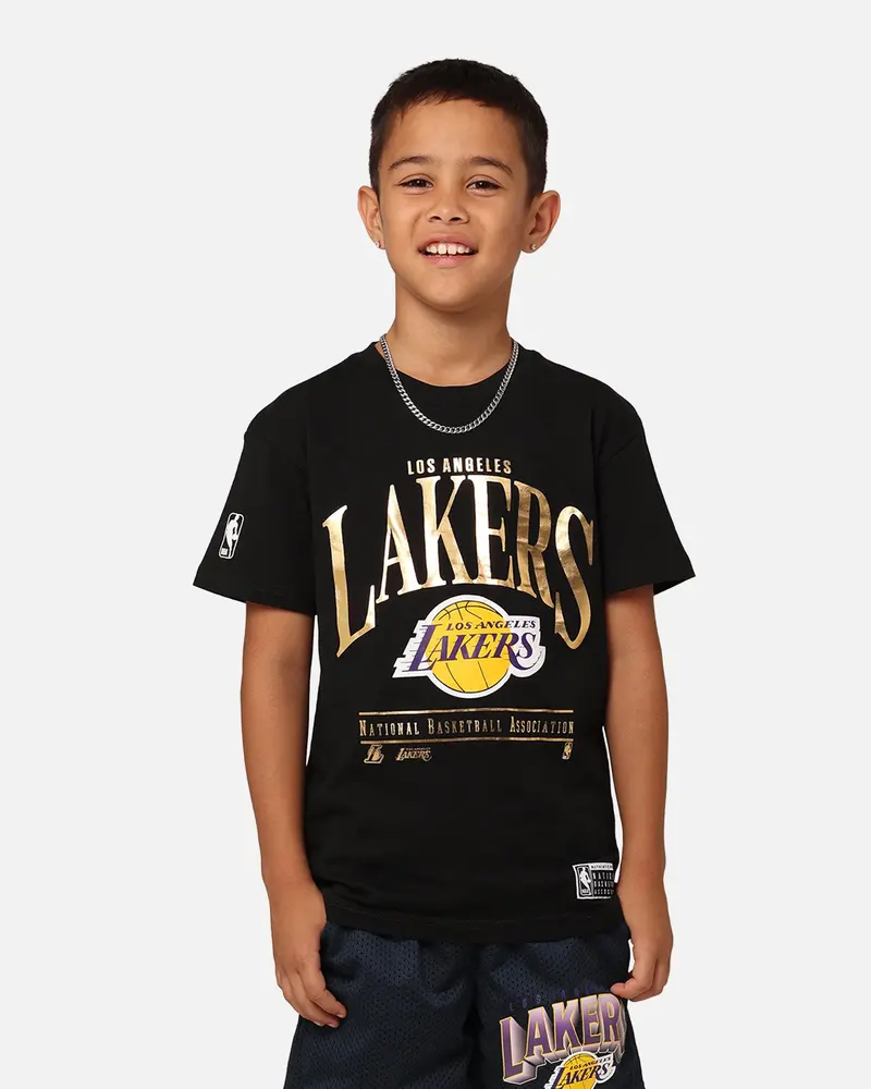 Nba Kids' Los Angeles Lakers Clifton Vintage T-Shirt Black 1