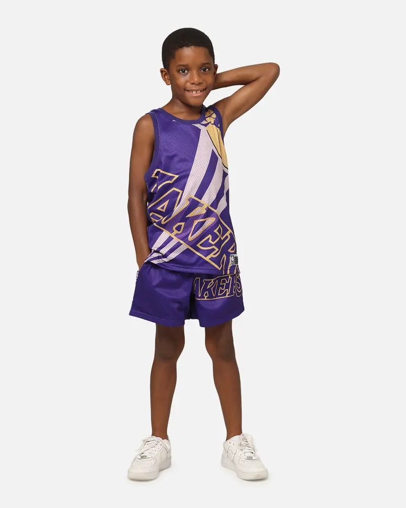 Nba Kids' Los Angeles Lakers Hedley Mesh Tank Purple 2