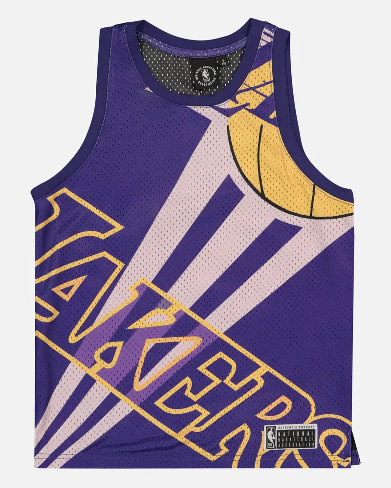 Nba Kids' Los Angeles Lakers Hedley Mesh Tank Purple 3